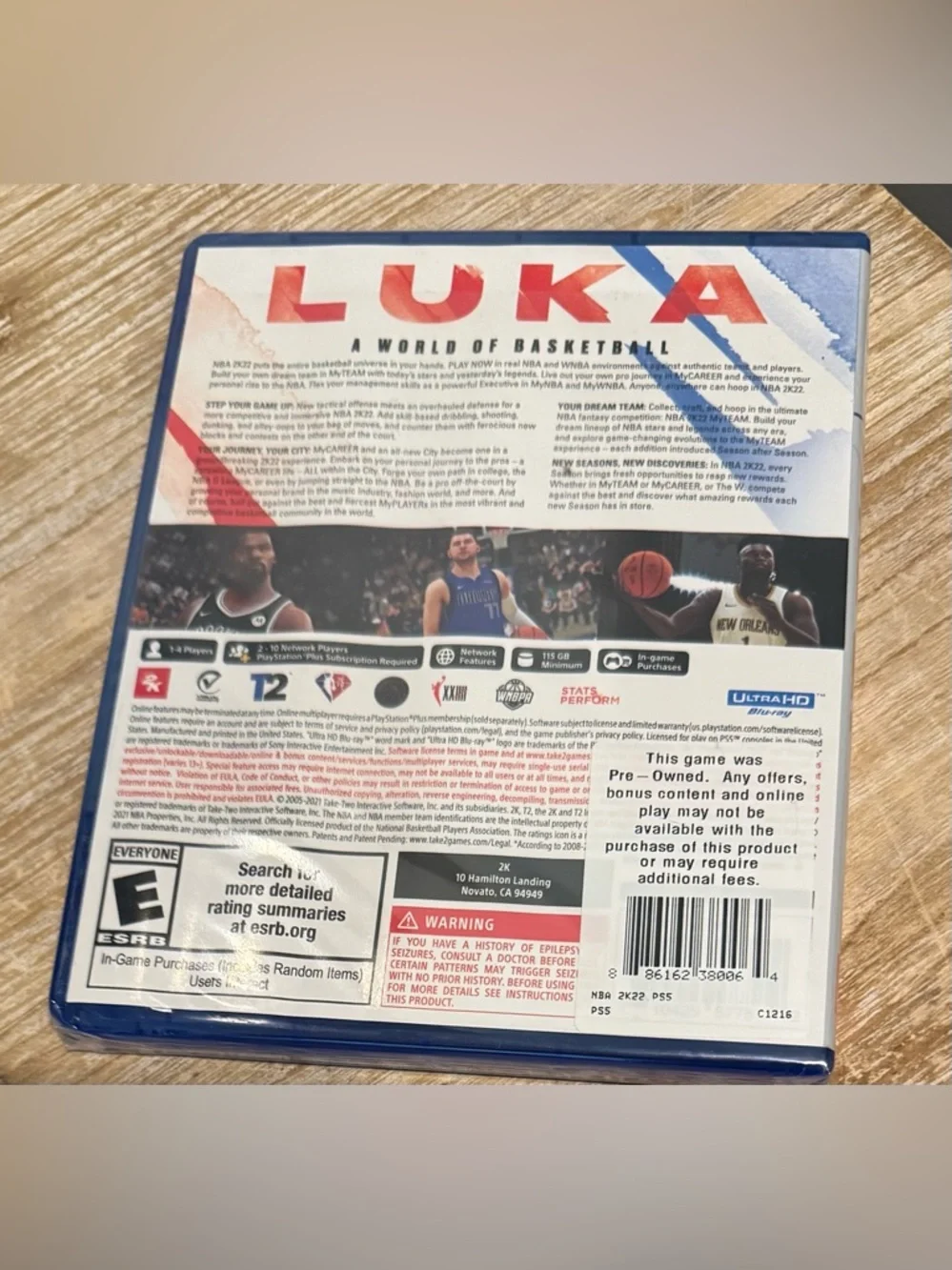 NBA 2K ‘22 PS5 Video Game